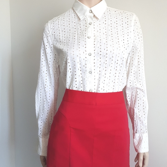 Robert Graham | Eyelet Button-down Shirt - Picture 3 of 14